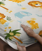 Wild Adventures Kids Flat Bedsheet With Pillow Covers