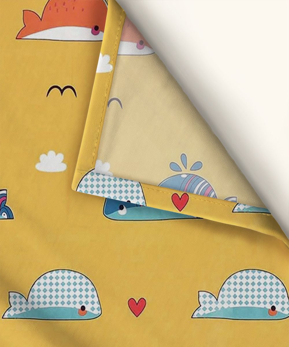 Little Ocean Buddies Kids Flat Bedsheet With Pillow Covers