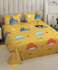 Little Ocean Buddies Kids Flat Bedsheet With Pillow Covers