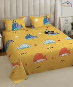 Little Ocean Buddies Kids Flat Bedsheet With Pillow Covers