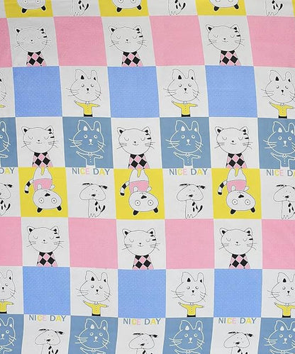 Furry Playmates Single Bedsheet With 1 Pillow Cover