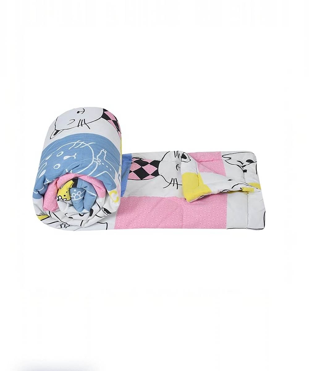 Furry Playmates  Comforter Set With Bedsheet & Pillow Covers