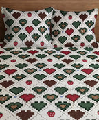 Retro Heartland Kids Flat Bedsheet With Pillow Covers