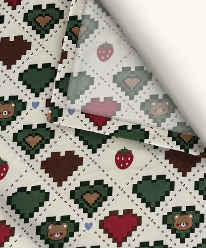 Retro Heartland Printed Kids Single Bedsheet With 1 Pillow Cover