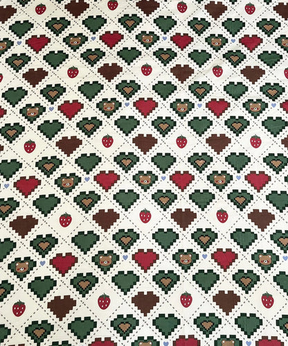 Retro Heartland Printed Kids Single Bedsheet With 1 Pillow Cover