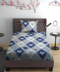 Little Heartbeats Printed Kids Single Bedsheet With 1 Pillow Cover