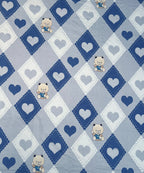 Little Heartbeats Printed Kids Single Bedsheet With 1 Pillow Cover