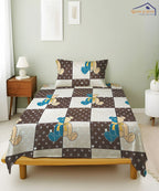 Coco Cub Kids Flat Bedsheet With Pillow Covers