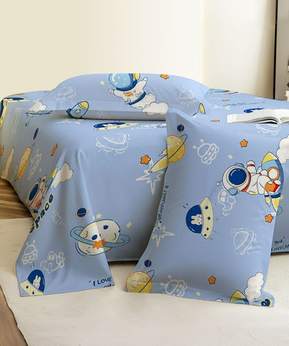 Galaxy Adventure Kids Bedsheet With Pillow Covers