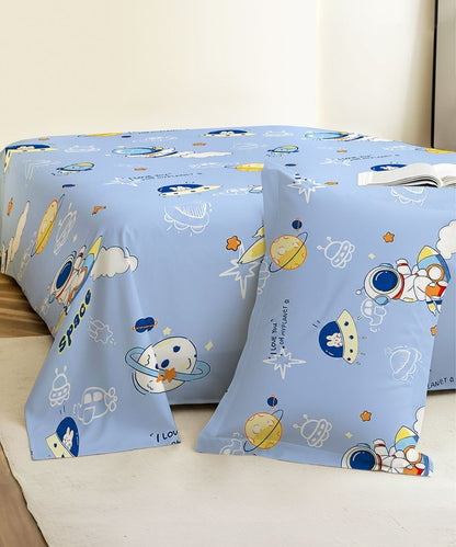 Galaxy Adventure Kids Bedsheet With Pillow Covers