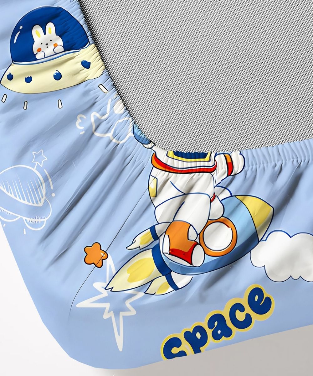 Galaxy Adventure Kids Bedsheet With Pillow Covers