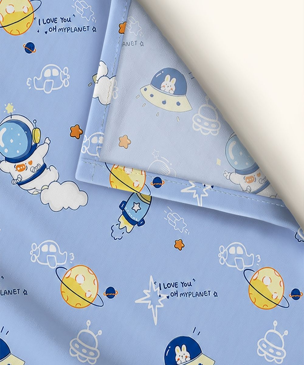 Galaxy Adventure Kids Bedsheet With Pillow Covers