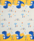 Fun With Dino Kids Flat Bedsheet With Pillow Covers