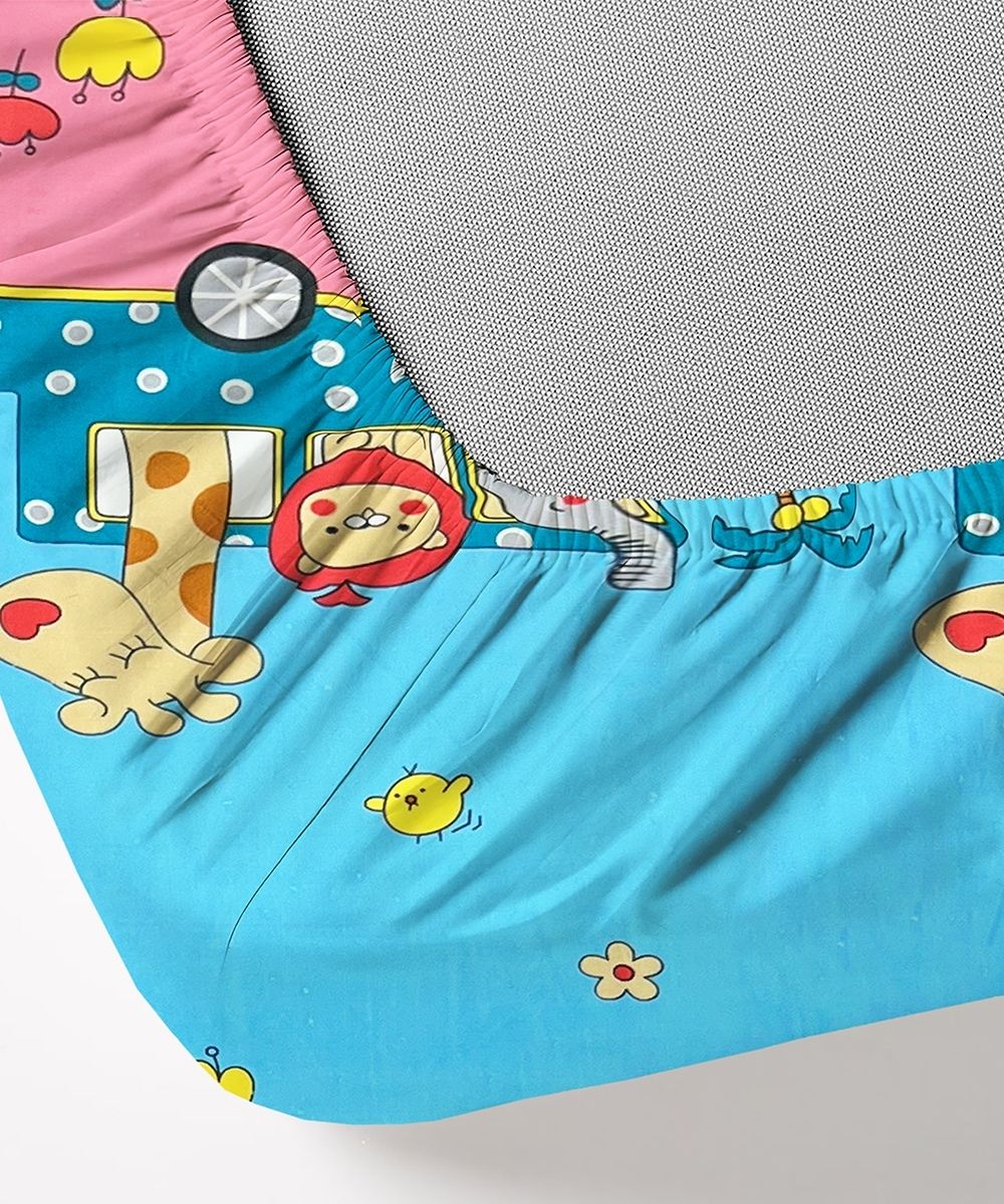 Safari Adventure Kids Kids Bedsheet With Pillow Covers