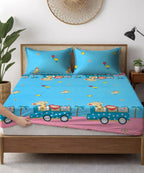 Safari Adventure Kids Kids Bedsheet With Pillow Covers