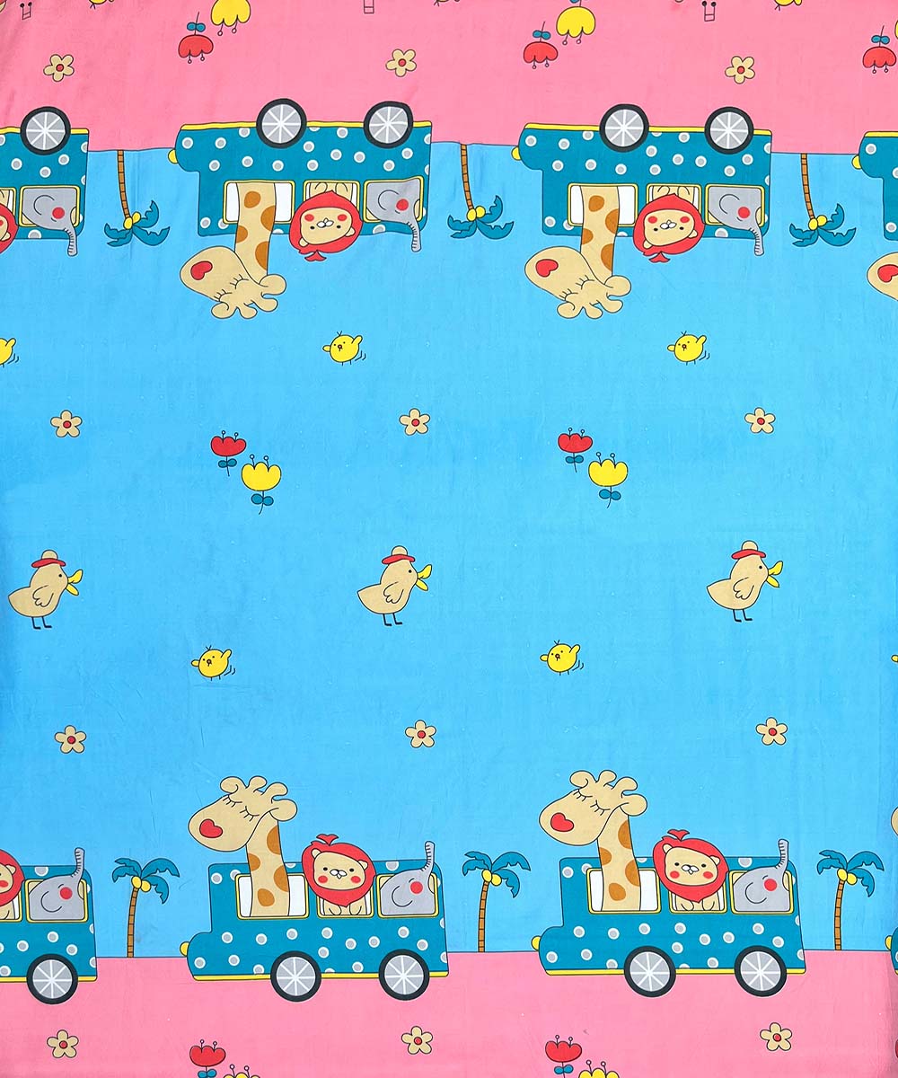 Safari Adventure Kids Kids Bedsheet With Pillow Covers