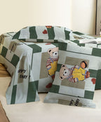 Bouncy Bear Kids Bedsheet With Pillow Covers