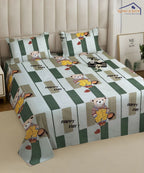 Bouncy Bear Kids Bedsheet With Pillow Covers