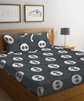 Panda Playtime Kids Bedsheet  With Pillow Cover