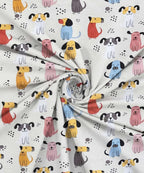 Puppy Pop Kids Single Bedsheet With 1 Pillow Cover
