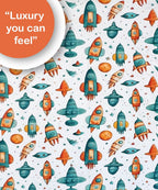 Milkyway Rocket Kids Single Bedsheet With 1 Pillow Cover