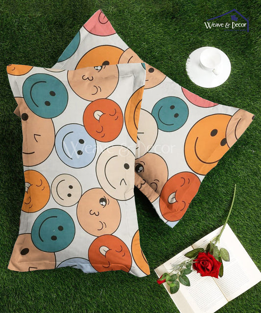 Cute Smiley Pillow Cover Set of 2