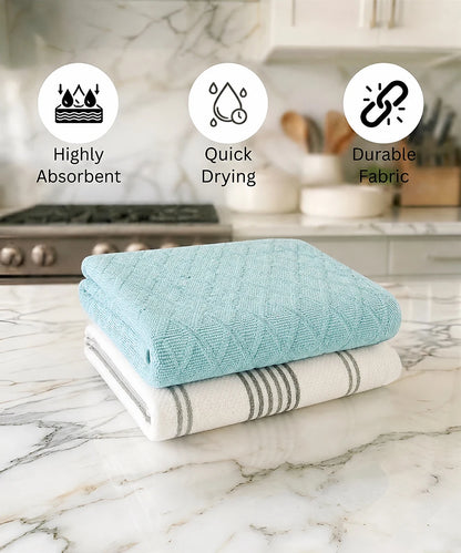 Weave & Decor Cotton Kitchen Towels Set of 2