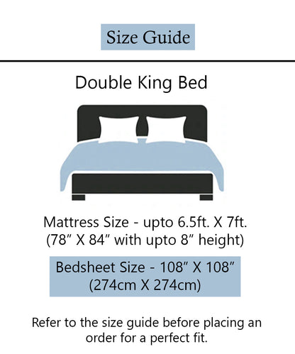 Pink Floral King Size Bedsheet With 2 Pillow Covers