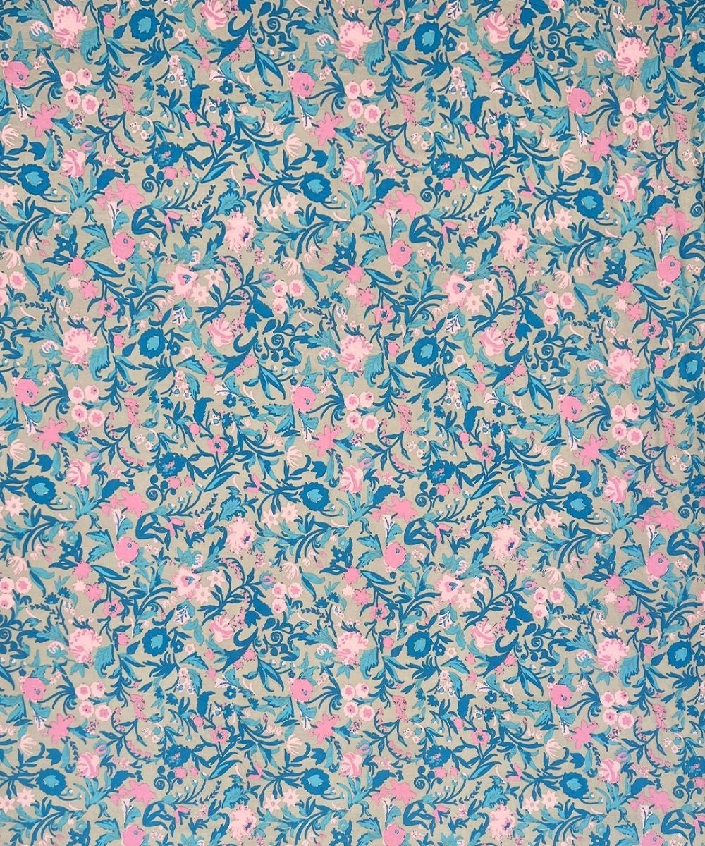 Pastel Garden Bliss Cotton Double Bedsheet with Pillow Covers