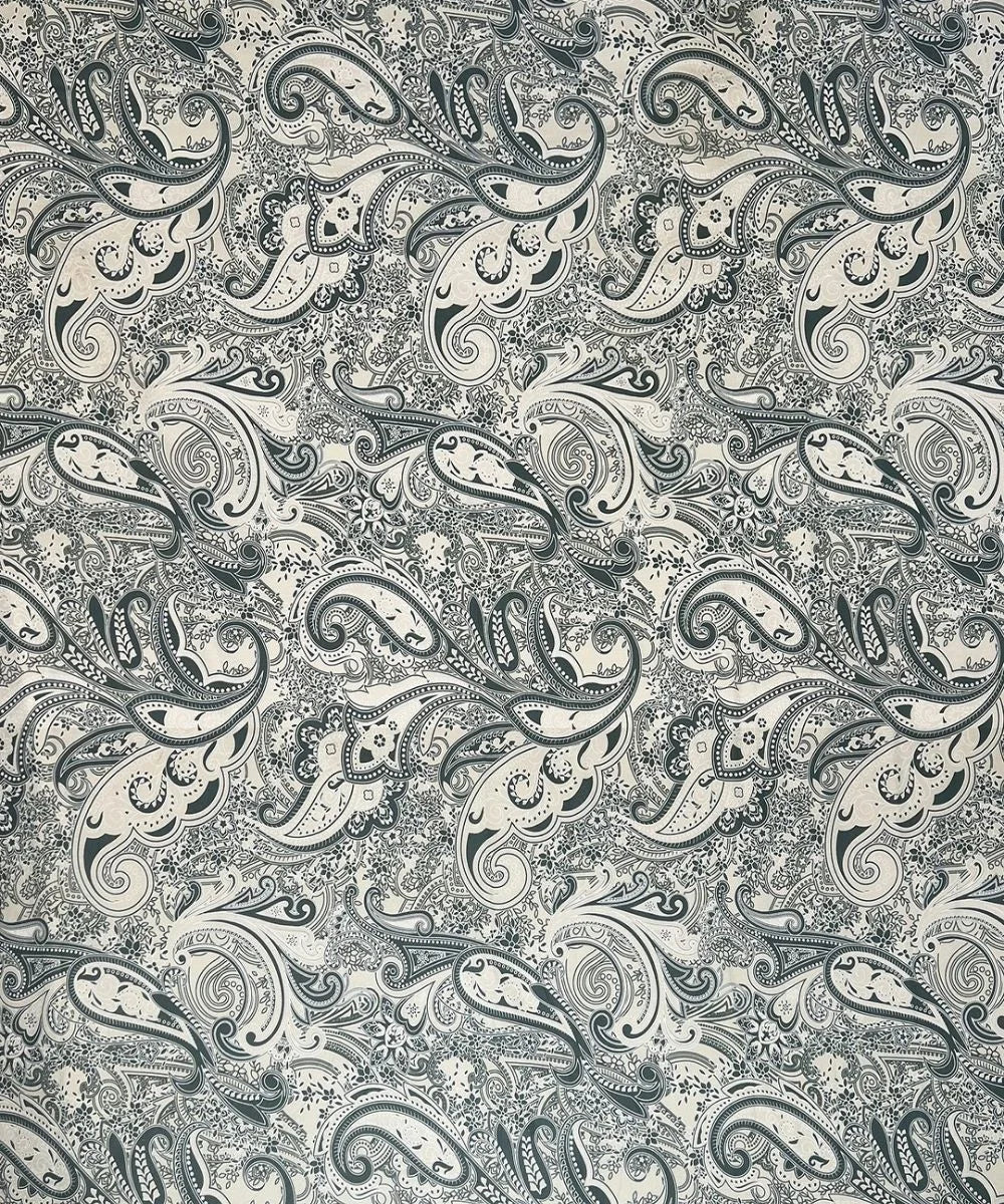 Sage Paisley Charm Cotton Double Bedsheet with Pillow Covers