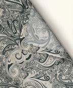 Sage Paisley Charm Cotton Double Bedsheet with Pillow Covers