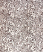 Taupe Paisley Elegance Cotton Double Bedsheet with Pillow Covers