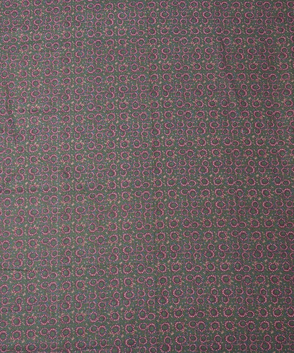 Dark Olive Paisley Elegance Cotton Double Bedsheet with Pillow Covers