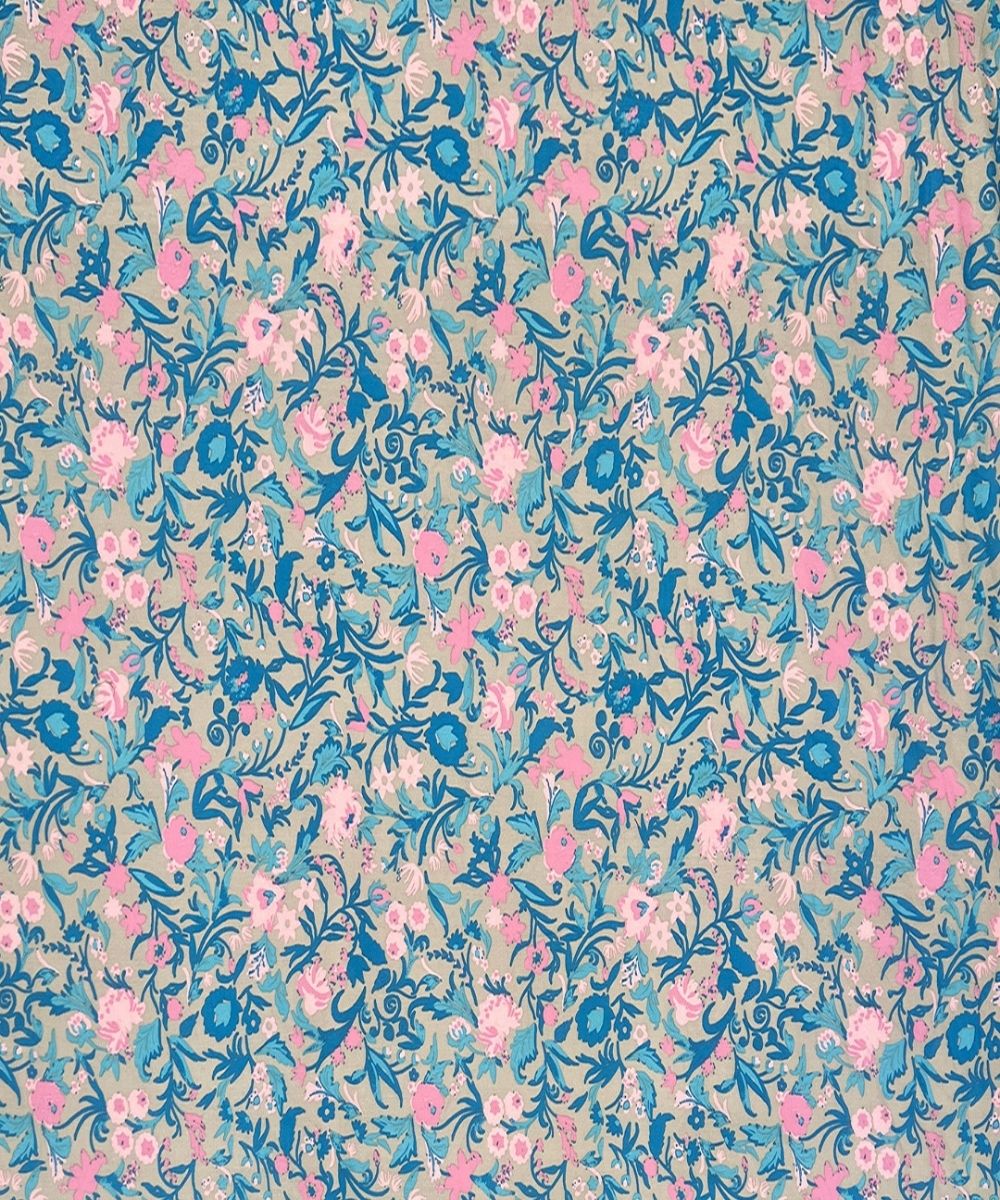 Pastel Garden Bliss – 130 GSM Cotton Fitted Bedsheet With Pillow Cover
