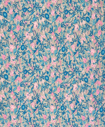 Pastel Garden Bliss – 130 GSM Cotton Fitted Bedsheet With Pillow Cover