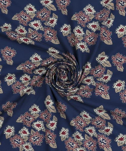 Midnight Bloom Floral  – 130 GSM Cotton Fitted Bedsheet With Pillow Cover