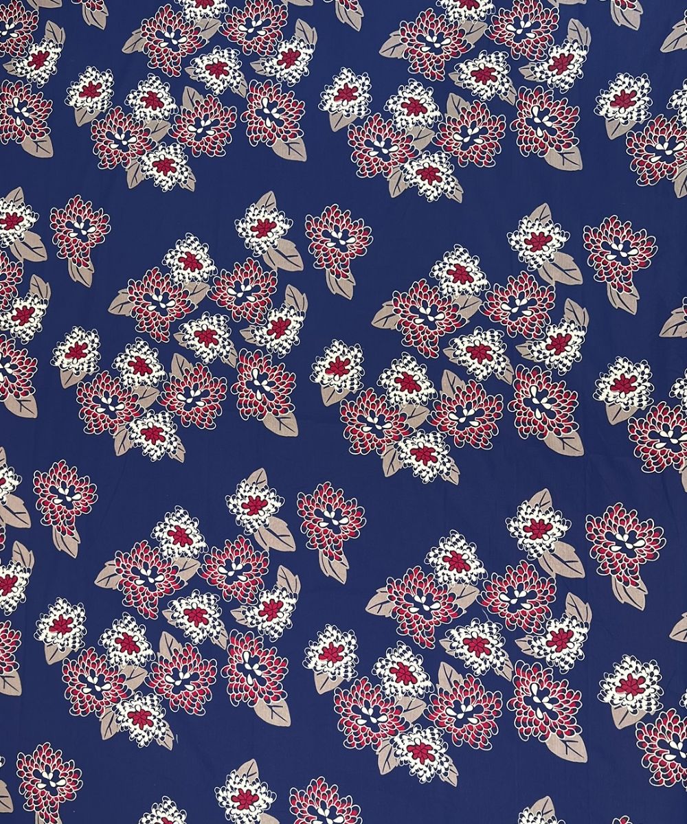 Midnight Bloom Floral  – 130 GSM Cotton Fitted Bedsheet With Pillow Cover