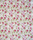 Blush Garden Floral Cotton Double Bedsheet with Pillow Covers