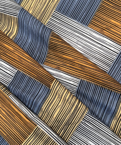 Rust Striped  – 130 GSM Cotton Fitted Bedsheet With Pillow Cover