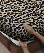 animal print fitted  bedsheet 