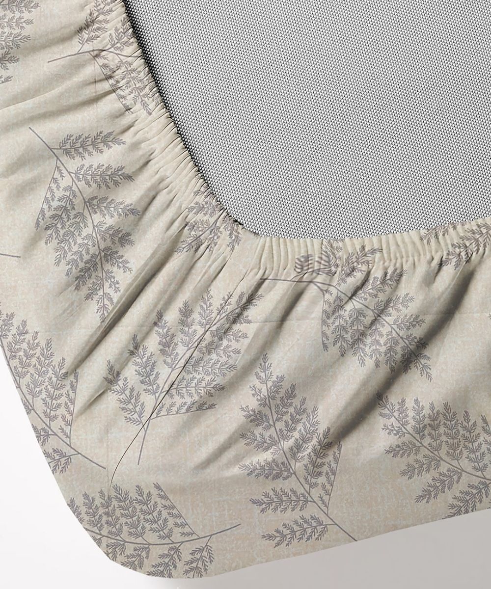 Whispering Ferns Bedsheet With Pillow Covers