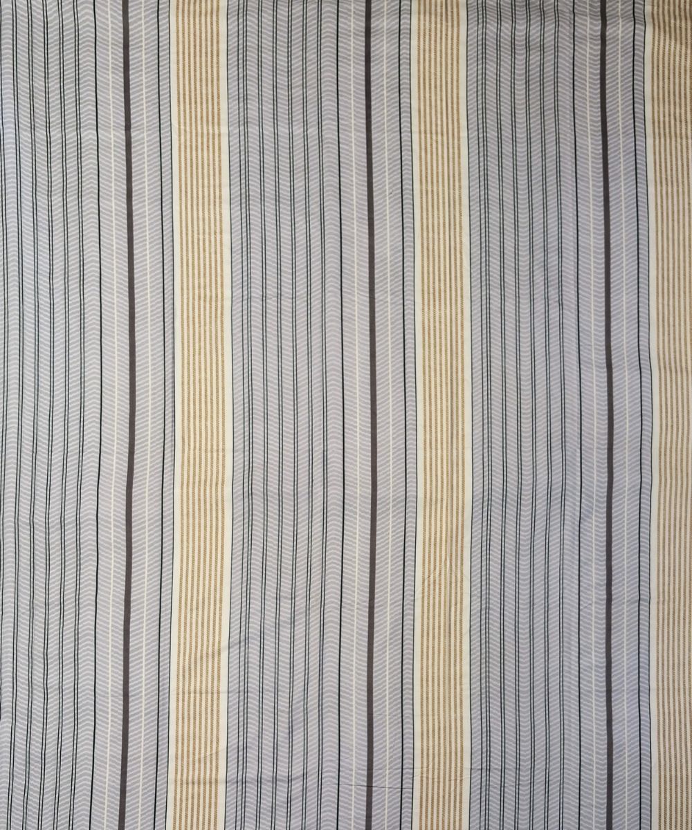 Urban Stripe Elegance Fitted Bedsheet With Pillow Cover