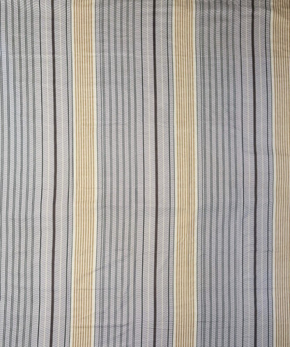 Urban Stripe Elegance Fitted Bedsheet With Pillow Cover