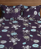 Noir EleganceKing Size Bedsheet With 2 Pillow Cover