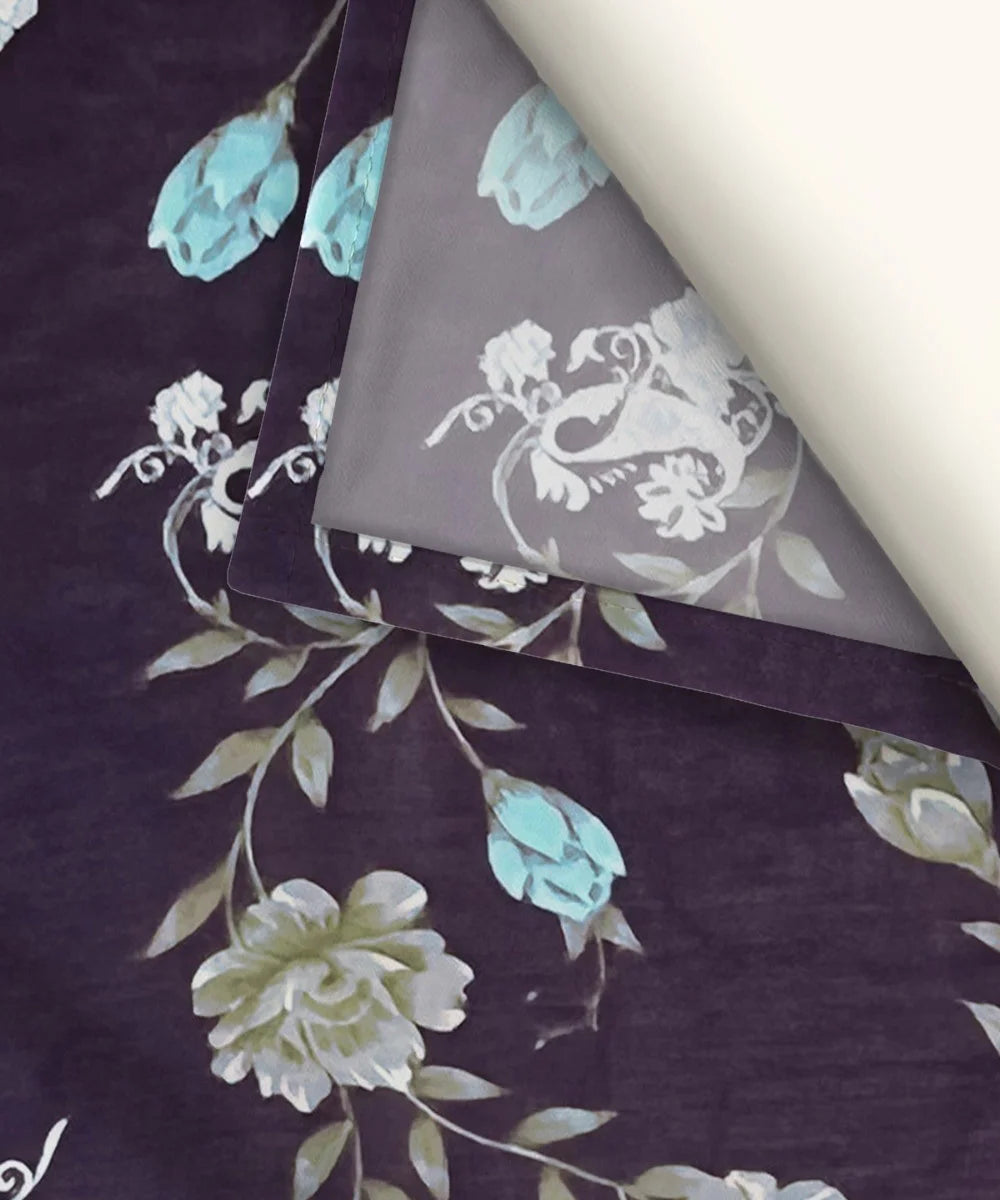 Noir EleganceKing Size Bedsheet With 2 Pillow Cover