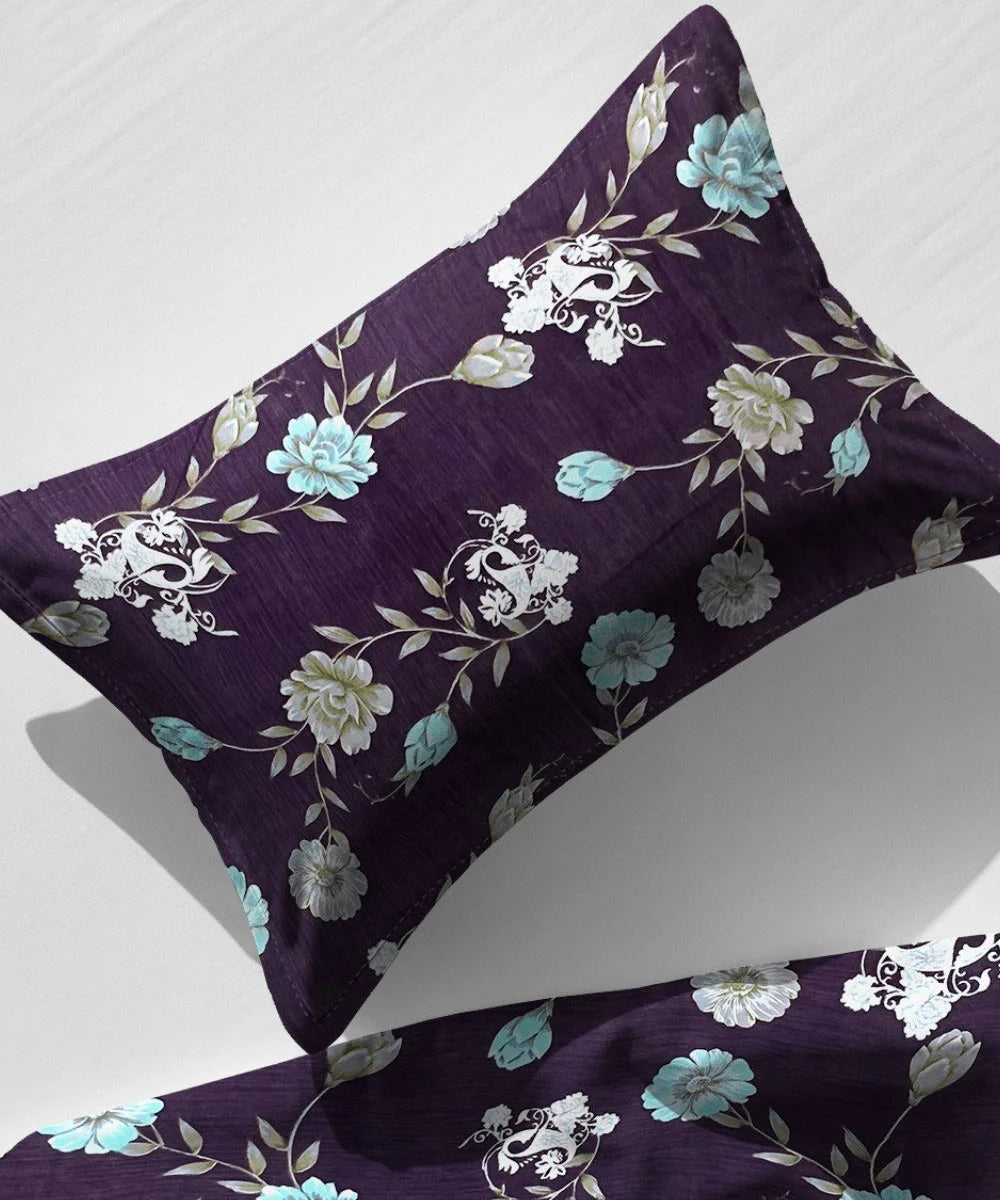 Noir EleganceKing Size Bedsheet With 2 Pillow Cover
