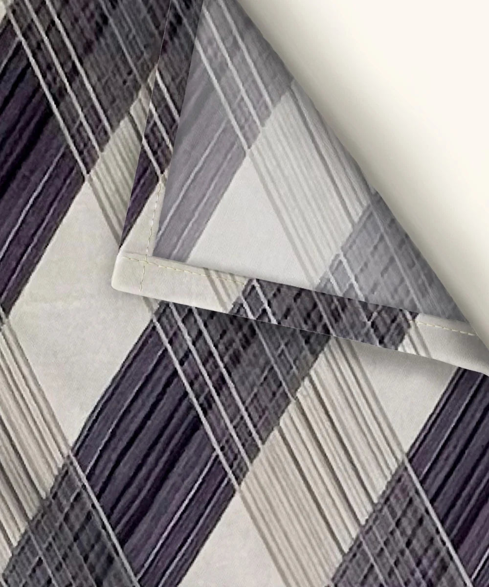 Classic Checkered Flat Bedsheet With Pillow Covers