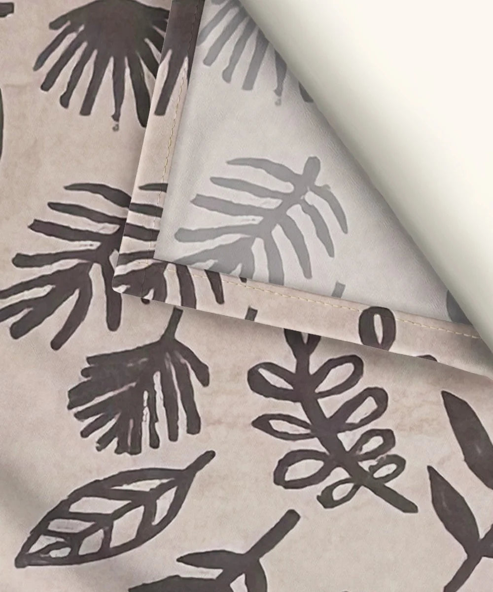 Earthy LeafKing Size Bedsheet With 2 Pillow Cover