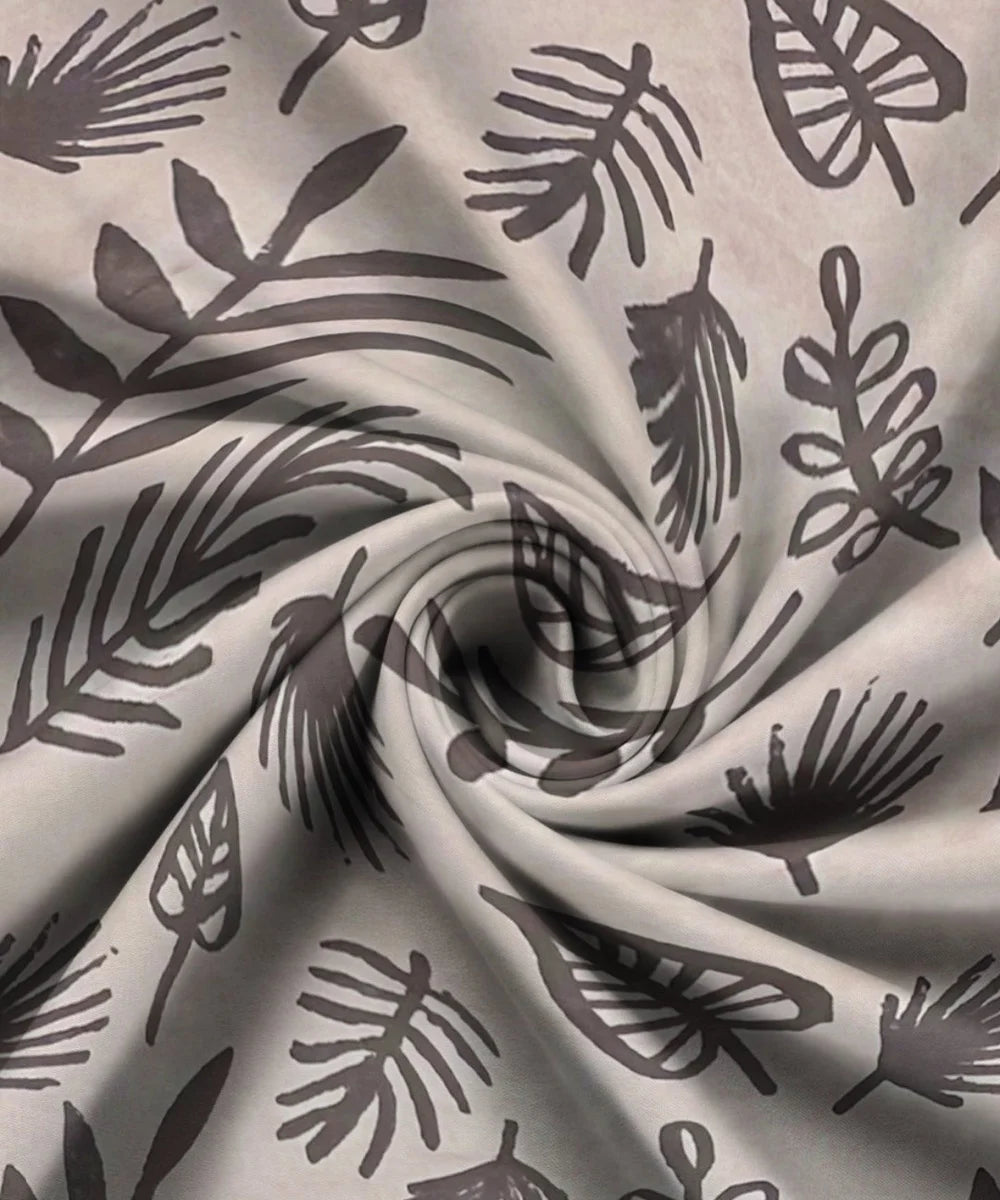 Earthy LeafKing Size Bedsheet With 2 Pillow Cover