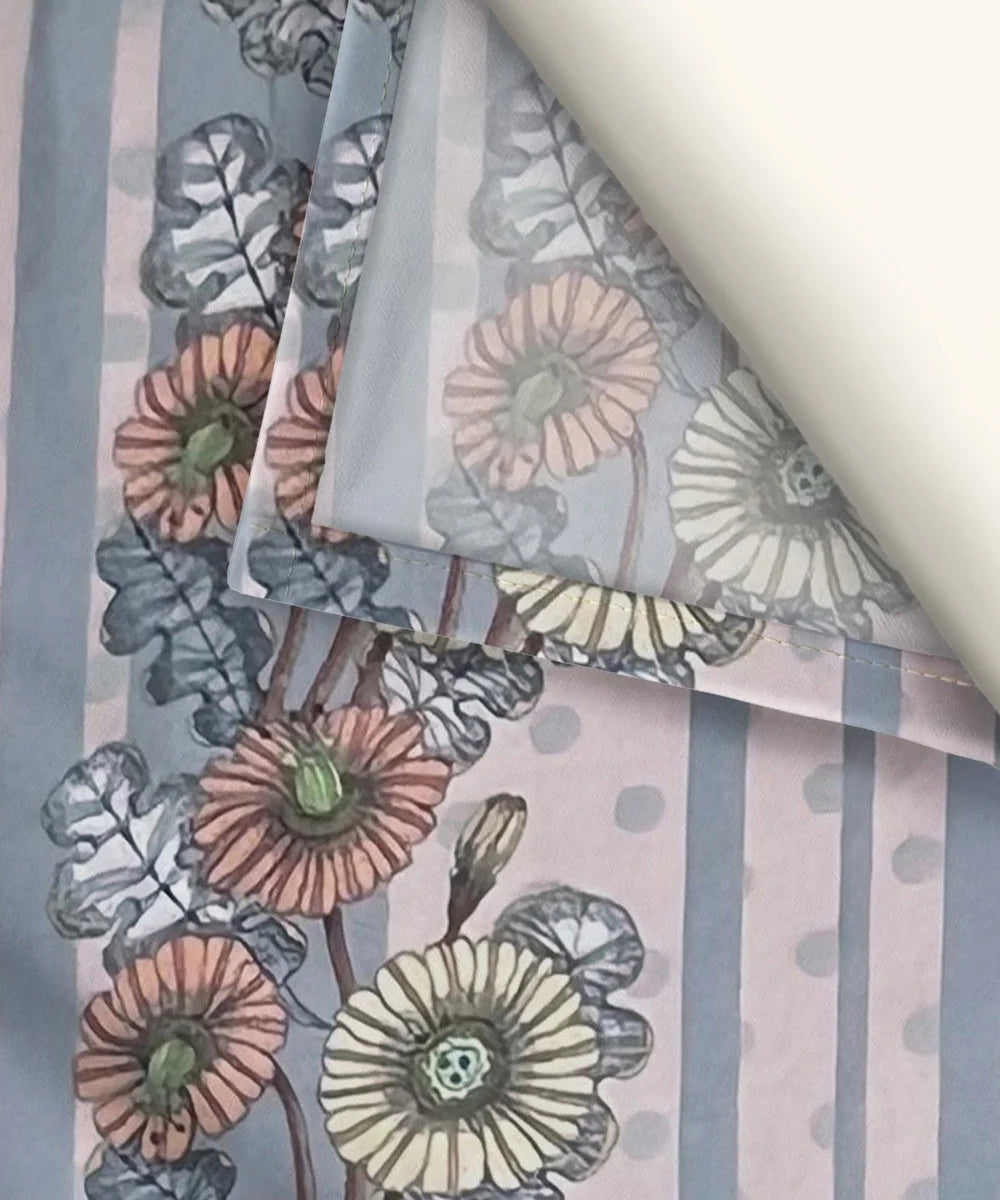 Blossom Stripe Bedsheet With Pillow Covers